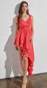 Side Cascading Dress