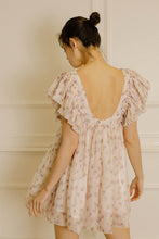 Load image into Gallery viewer, Roses Print Babydoll Mini Dress
