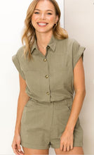 Load image into Gallery viewer, Sheer Attitude Button-Front Romper