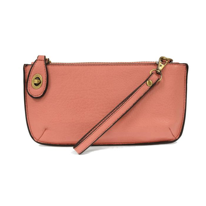 Mini Cross body Wristlet Clutch-Taffy Pink